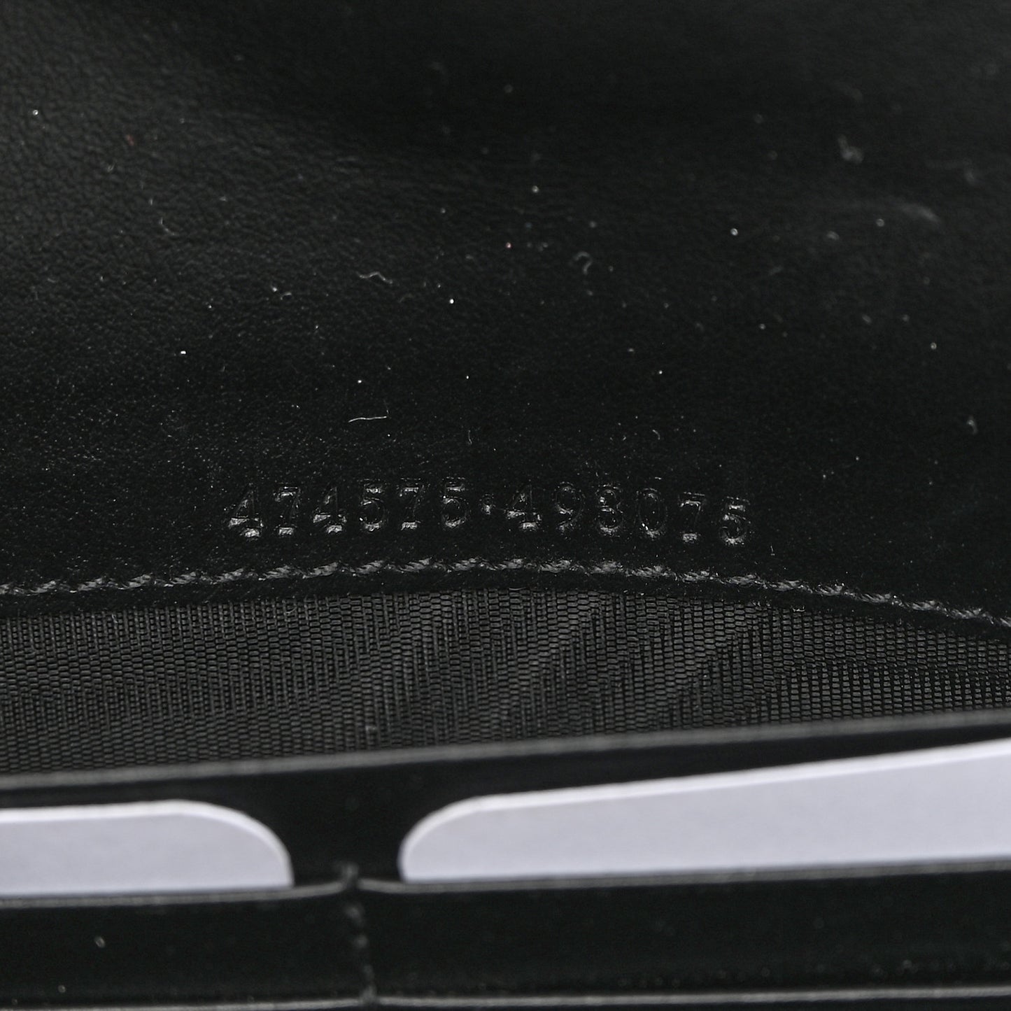 Calfskin Matelasse GG Marmont Chain Wallet Black