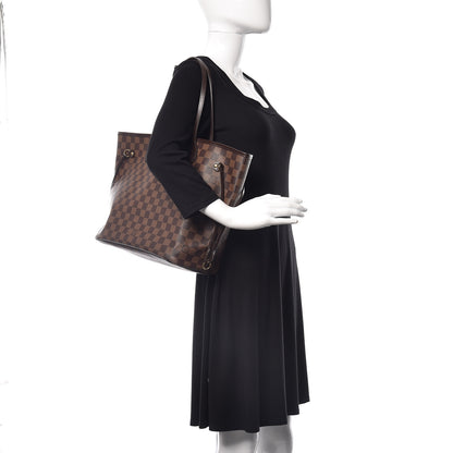 Louis Vuitton Damier Ebene Neo Neverfull MM Rose Ballerine 2 of 10