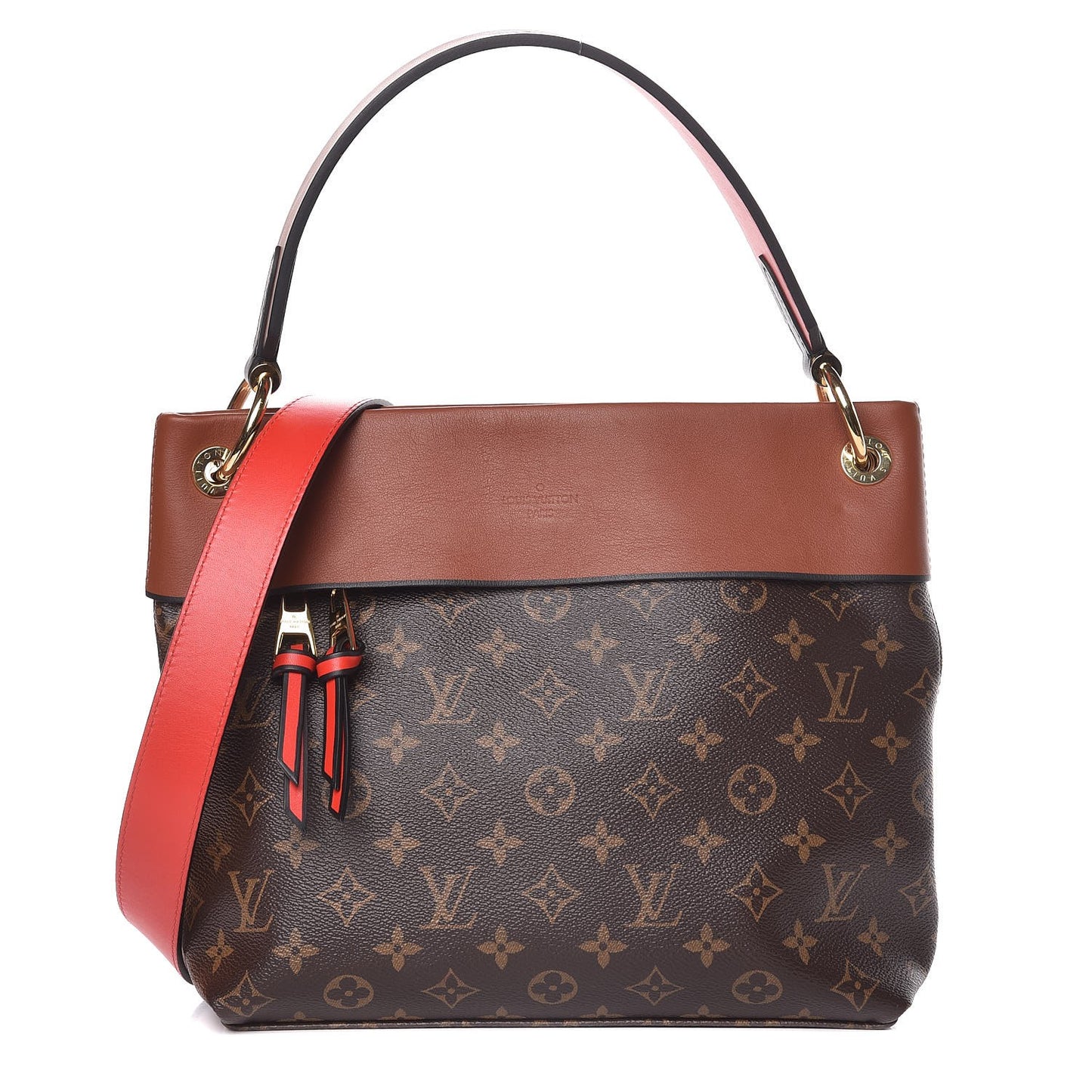 Monogram Tuileries Besace Caramel Rouge