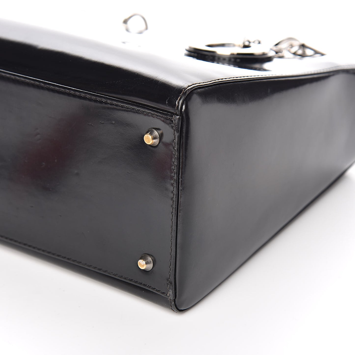Patent Medium Lady Dior Black