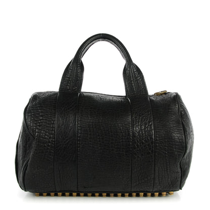 Alexander Wang Pebbled Lambskin Rocco Black Antique Brass Hardware 1 of 6