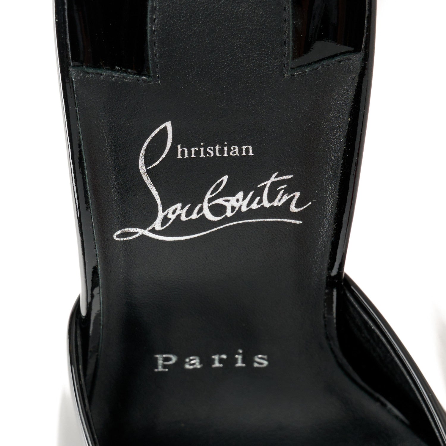 Christian Louboutin Patent Miss Z 80 Mule 37 Black 8 of 9