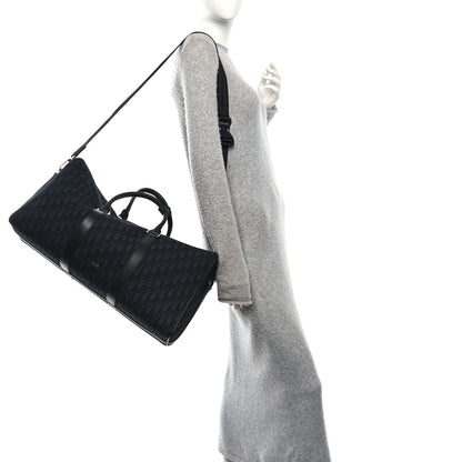 Christian Dior Oblique Jacquard Grained Calfskin Lingot 50 Black 3 of 19