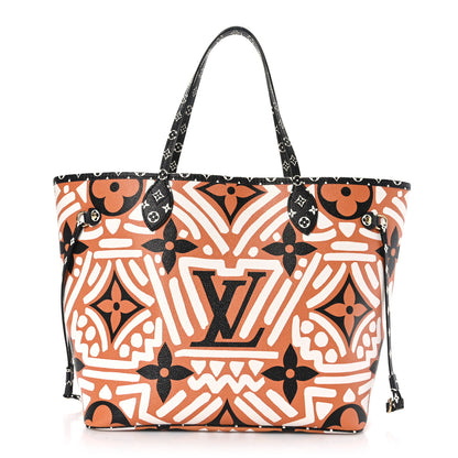 Louis Vuitton Monogram Giant Crafty Neverfull MM Creme Caramel 1 of 8