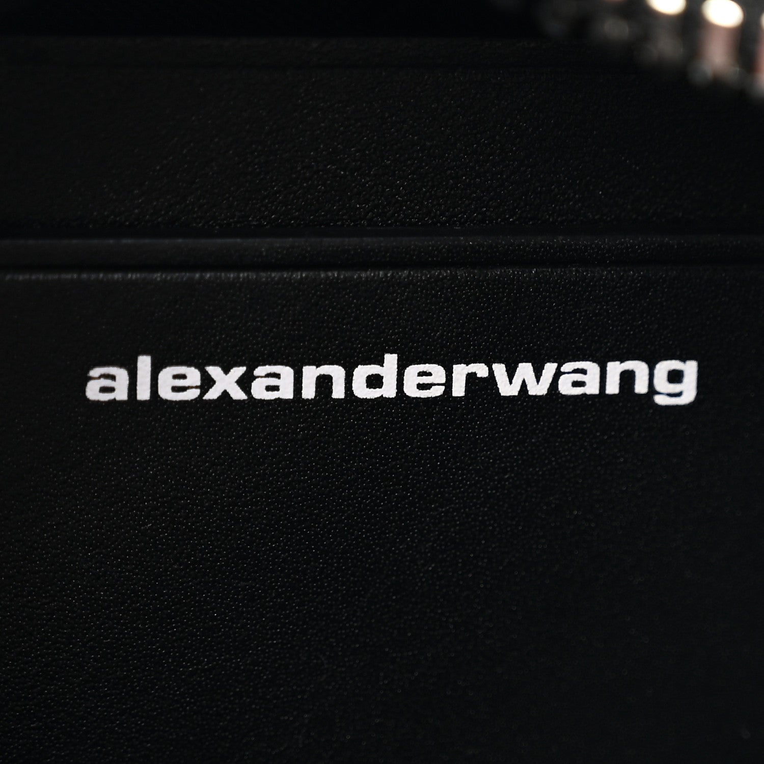 Alexander Wang Mesh Crystal Rhinestone Mini Heiress Pouch Black Silver 6 of 12