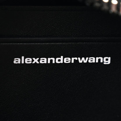 Alexander Wang Mesh Crystal Rhinestone Mini Heiress Pouch Black Silver 6 of 12
