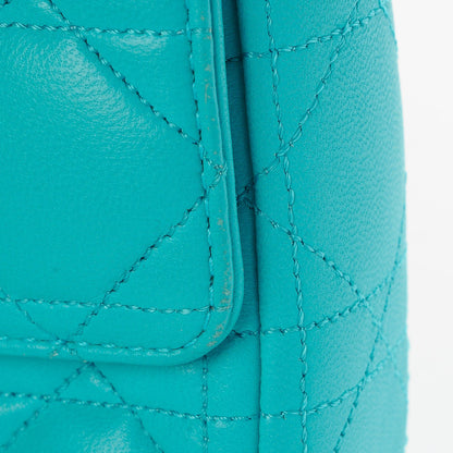 Christian Dior Lambskin Cannage Miss Dior Promenade Pouch Mer Du Sud 6 of 9