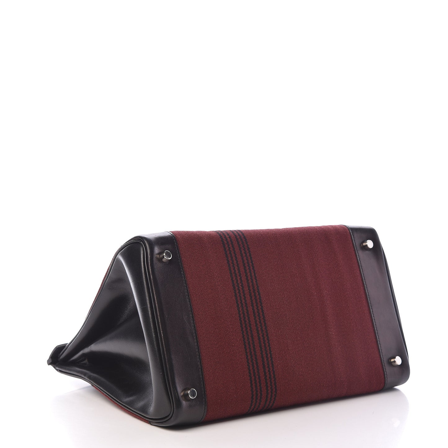 Toile Box Potamus Birkin 35 Black Rouge H