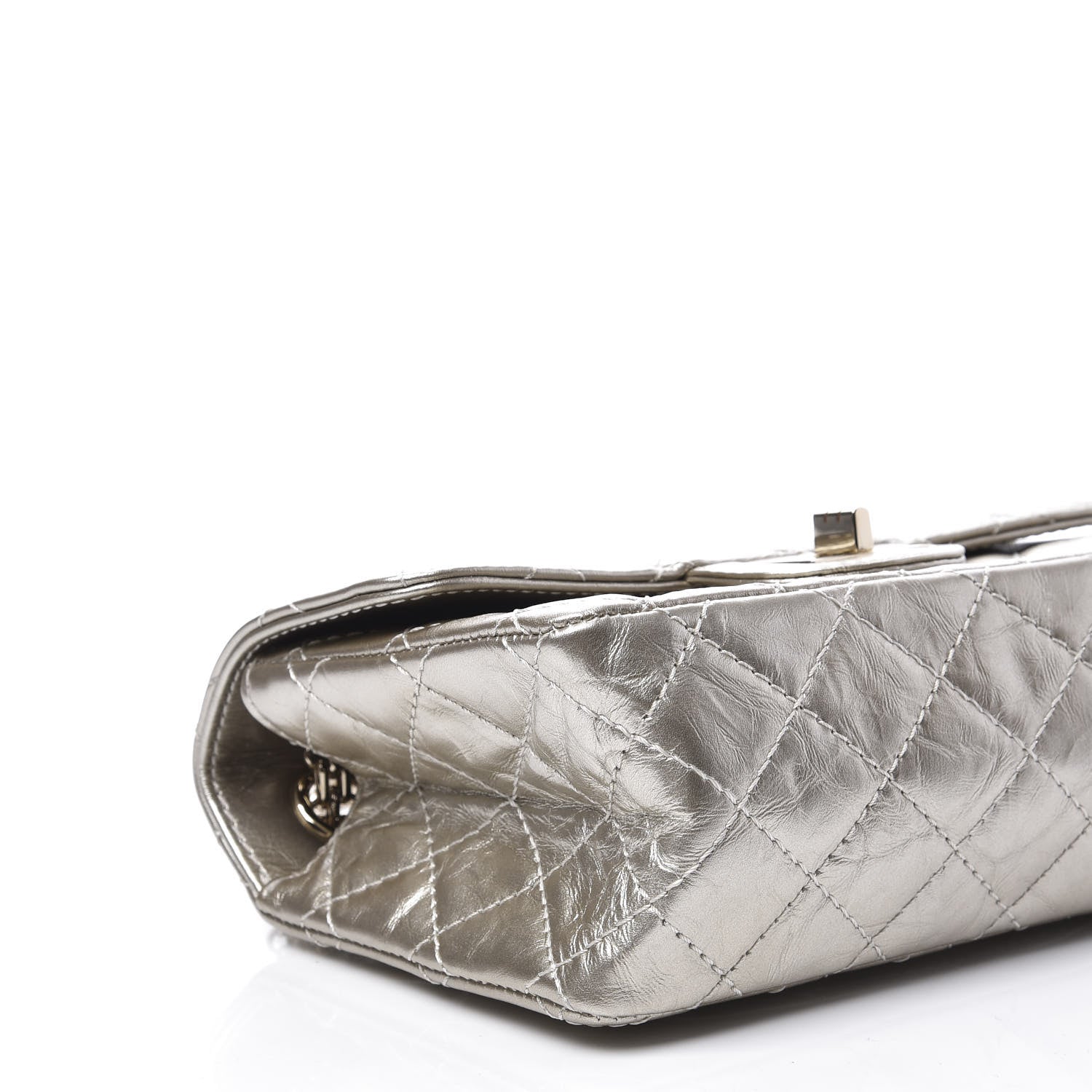 Chanel Aged Calfskin Quilted 2.55 Reissue Mini Flap Light Gold 5 of 10