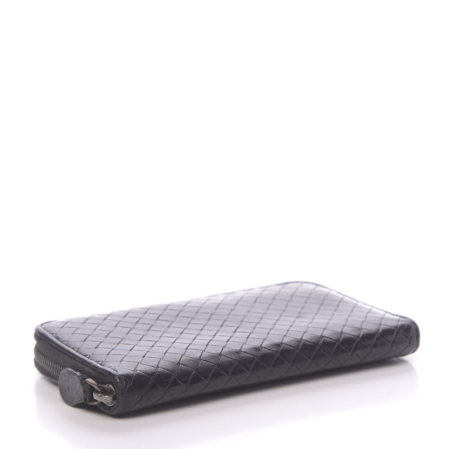 Bottega Veneta Nappa Intrecciato Zip Around Wallet Black 4 of 14