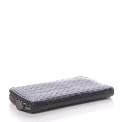 Bottega Veneta Nappa Intrecciato Zip Around Wallet Black 4 of 14