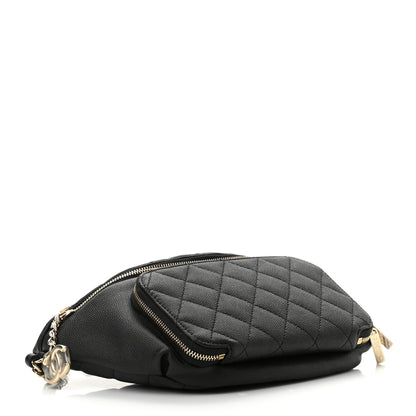 Chanel Caviar Quilted Business Affinity Waist Belt Bag Black 4 of 11