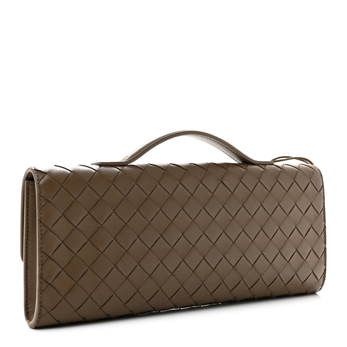 Bottega Veneta Nappa Intrecciato Long Andiamo Top Handle Clutch Pinecone 3 of 8
