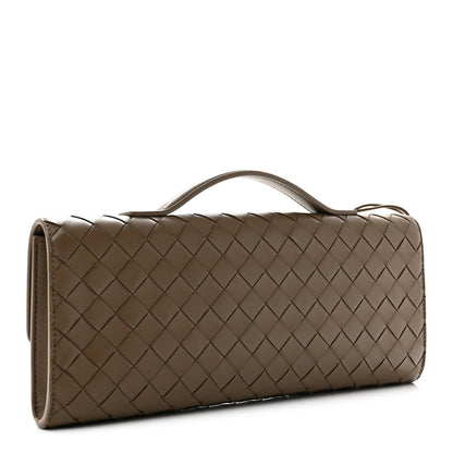 Bottega Veneta Nappa Intrecciato Long Andiamo Top Handle Clutch Pinecone 3 of 8
