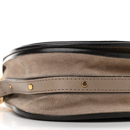Chloe Calfskin Suede Small Nile Bracelet Bag Motty Grey 9 of 14