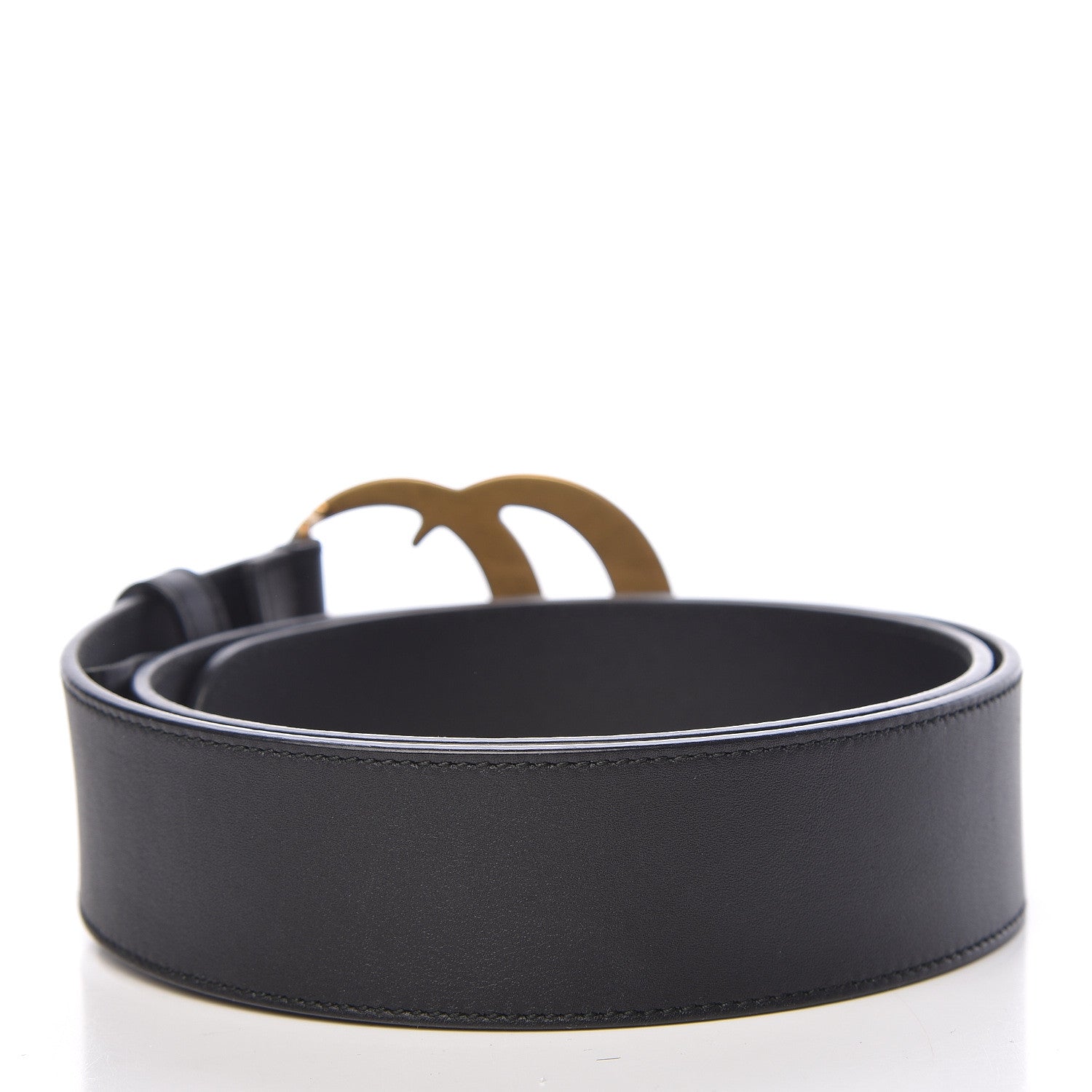 Gucci Calfskin Double G 40mm Belt 75 30 Black 3 of 6