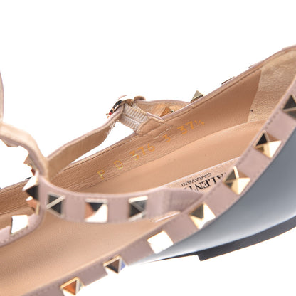 Valentino Garavani Nappa Rockstud Cage Ballerina Flats 37.5 Stone Poudre 8 of 9