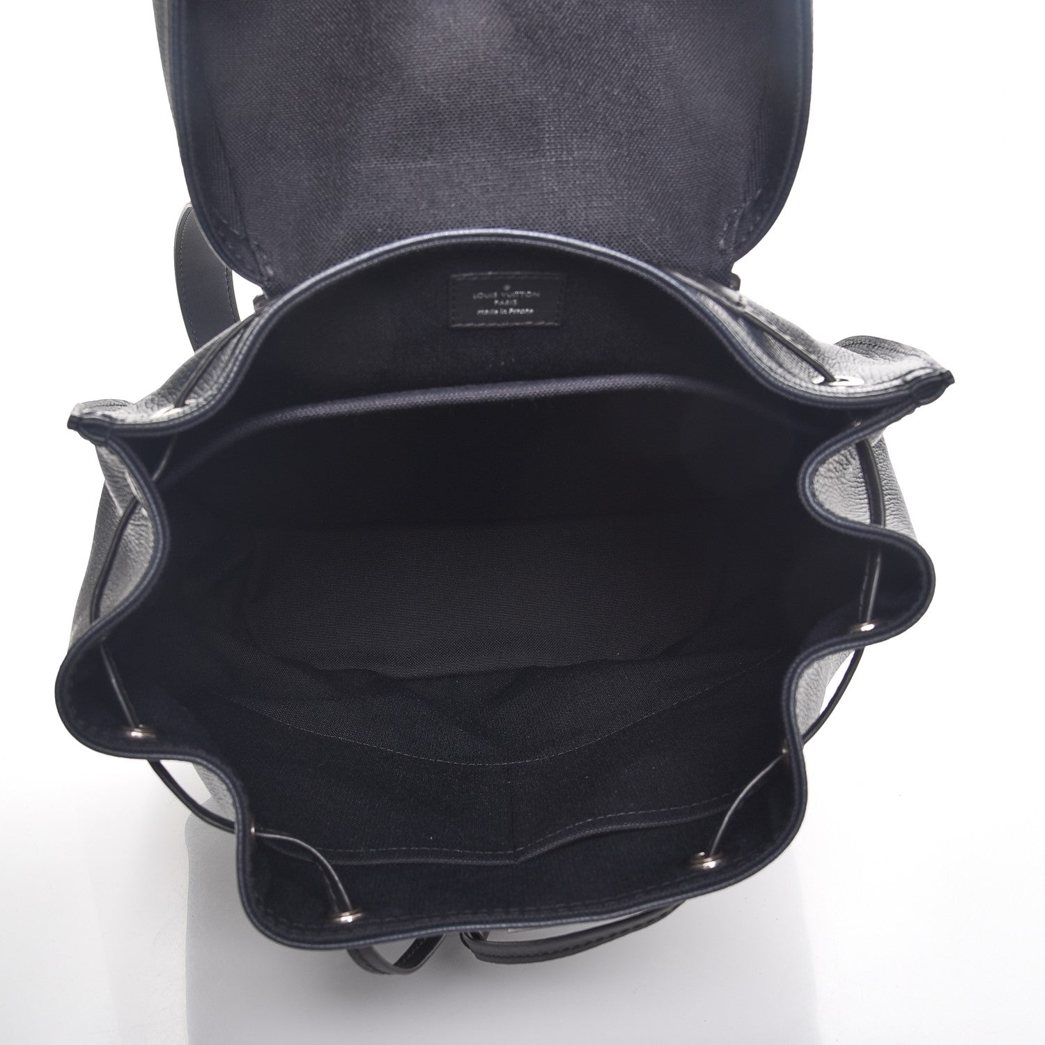 Louis Vuitton Utah Calfskin Canyon Backpack Blue Marine 5 of 7