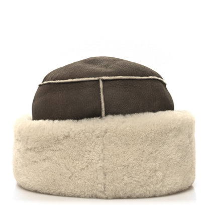 Hermes Lambskin Shearling Boa Hat 58 4 of 8