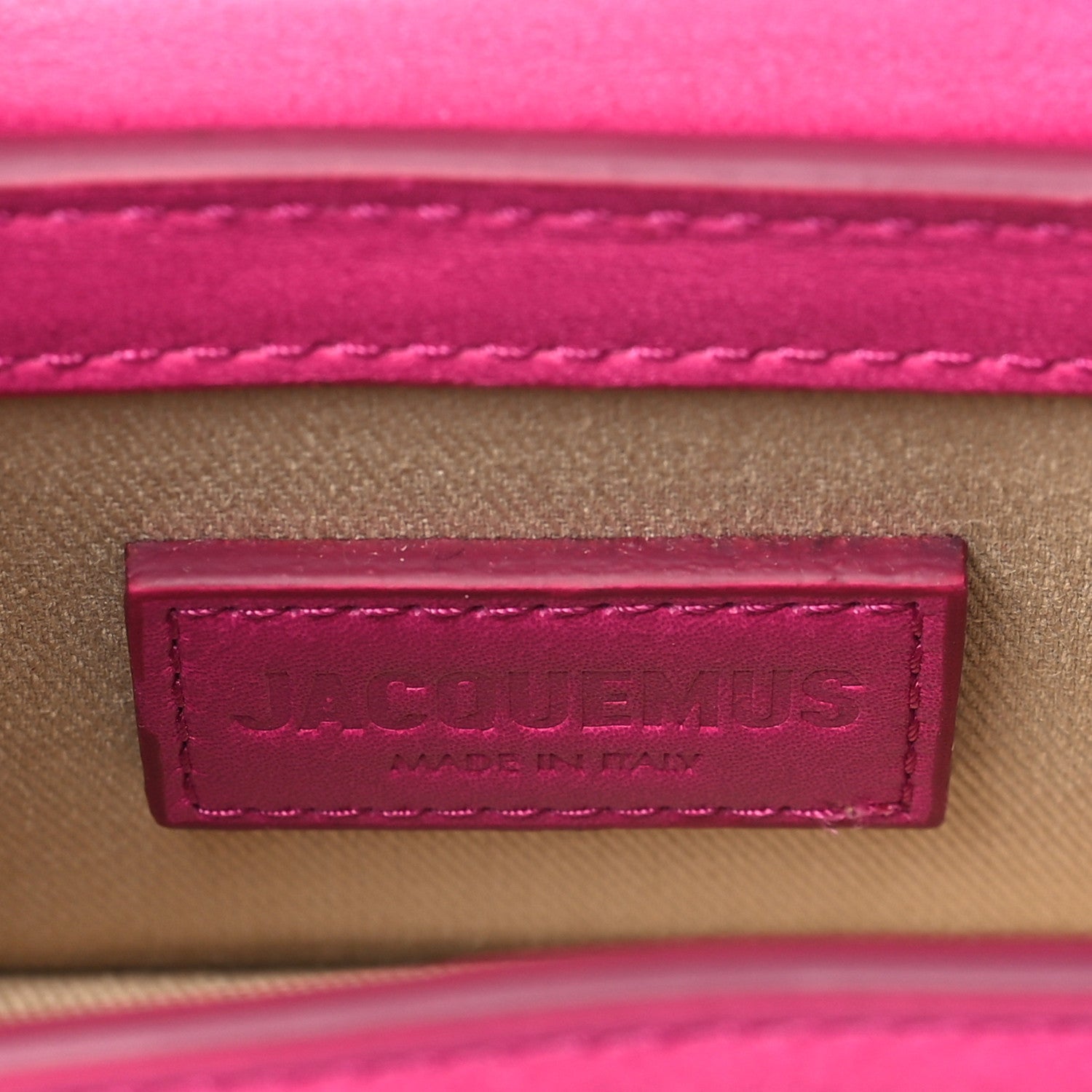 Jacquemus Smooth Calfskin Le Chiquito Dark Pink 6 of 10