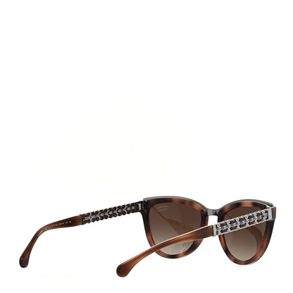 Chanel Lambskin Chain Polarized Sunglasses 5361-Q Brown 4 of 8
