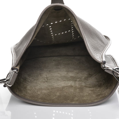 Hermes Taurillon Clemence Evelyne III GM Etain 5 of 14