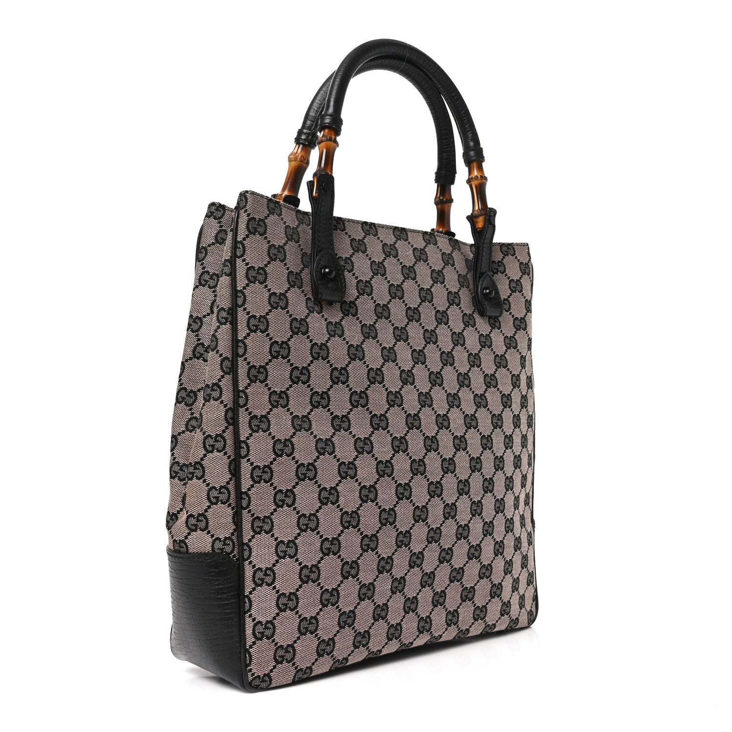 Gucci Monogram Bamboo Handle Bag Pink 3 of 10