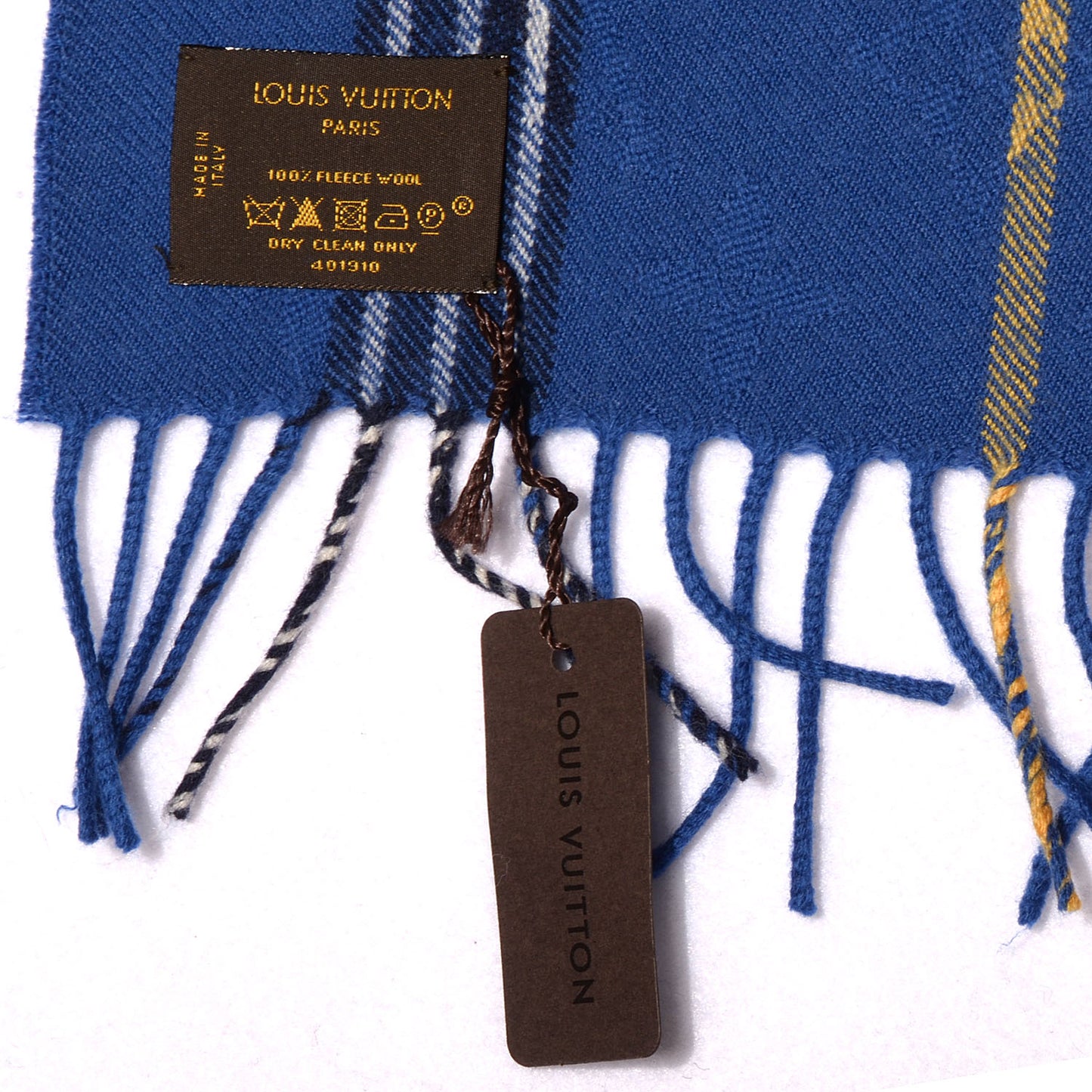 Wool Plaid Masai Tartan Rug Shawl Blue