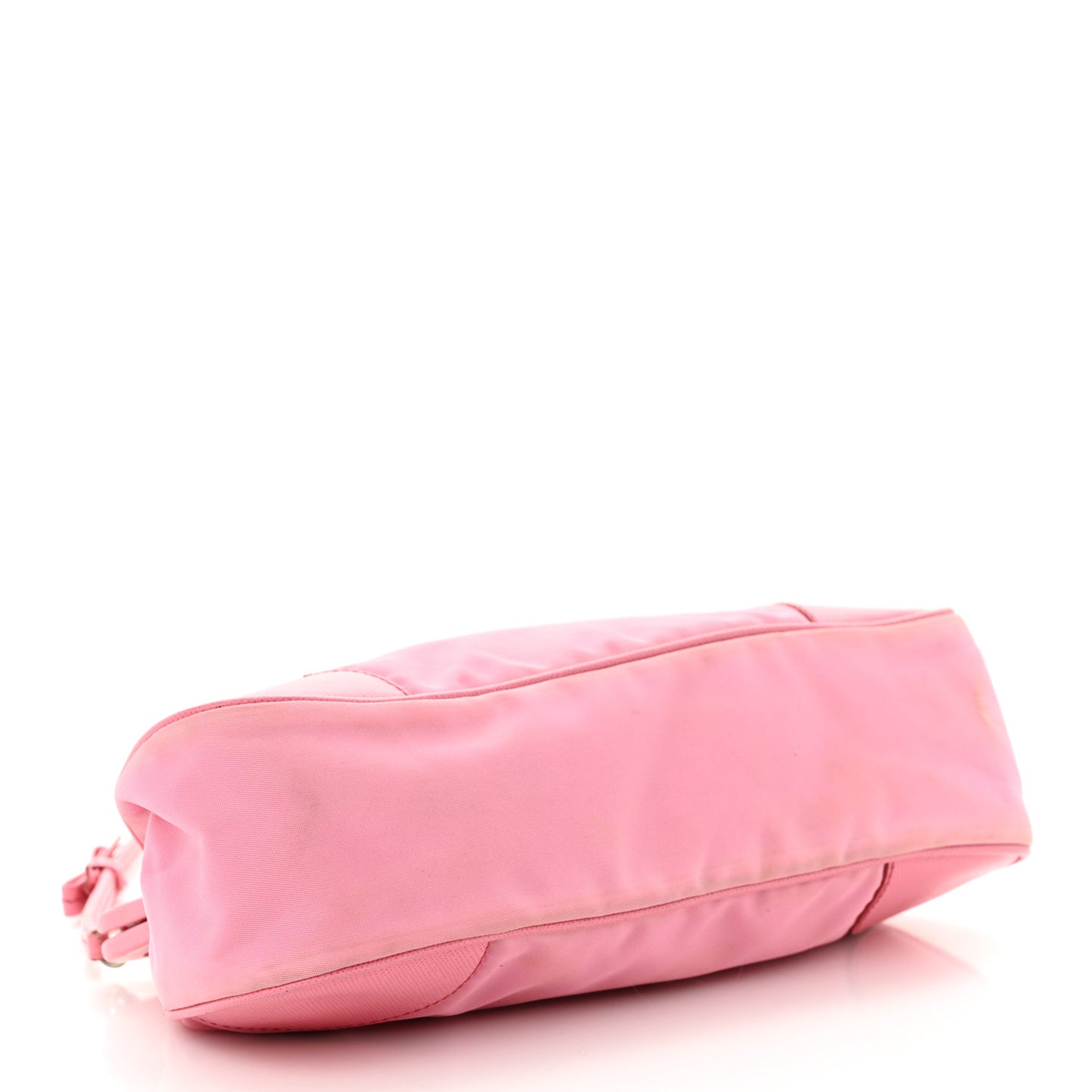 Tessuto Nylon Saffiano Kisslock Shoulder Bag Rosa