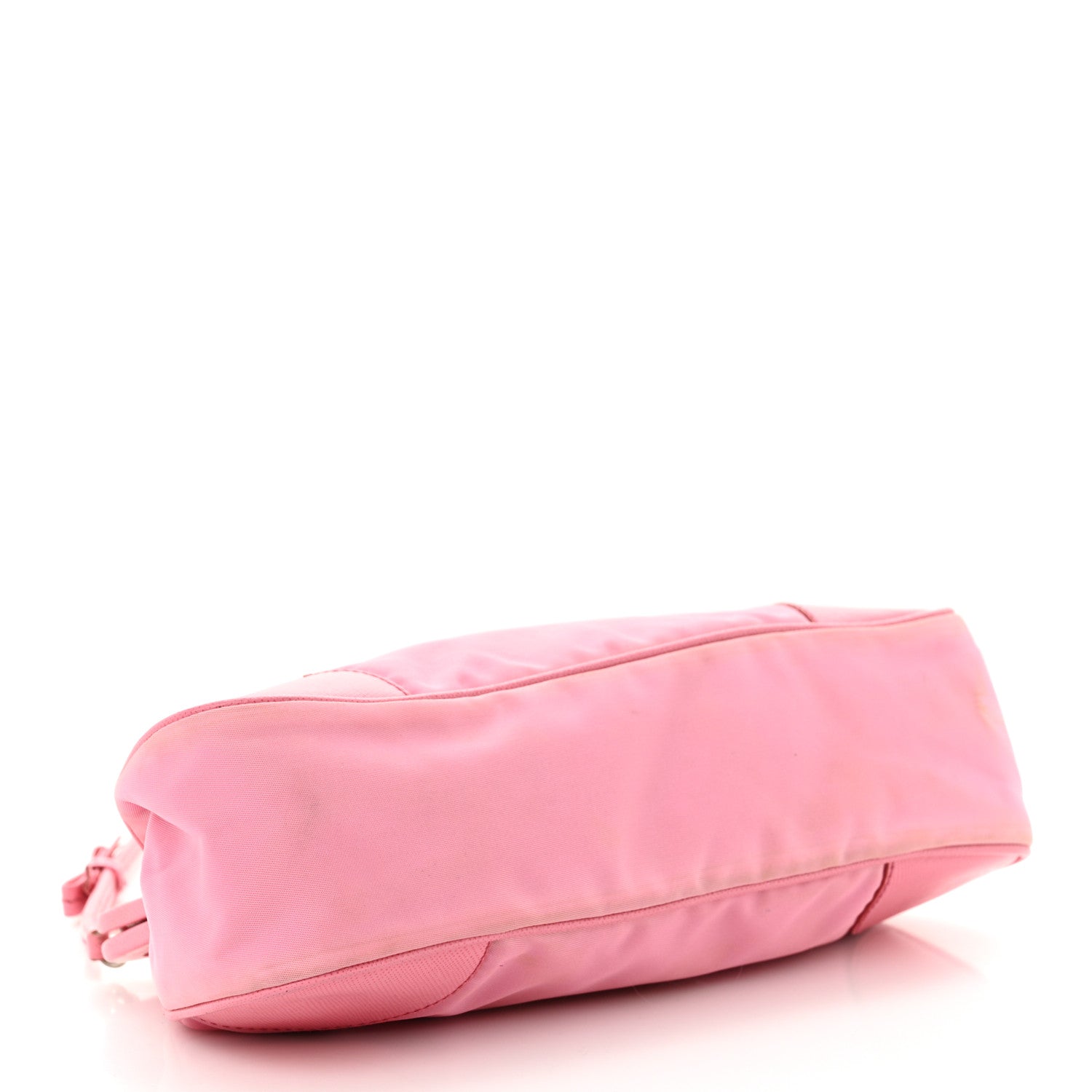 Prada Tessuto Nylon Saffiano Kisslock Shoulder Bag Rosa 4 of 17
