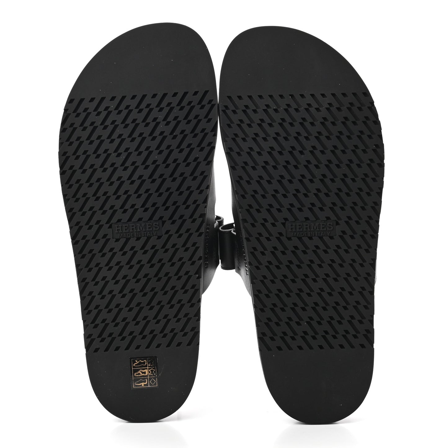 Calfskin Mens Chypre Sandals 44 Black