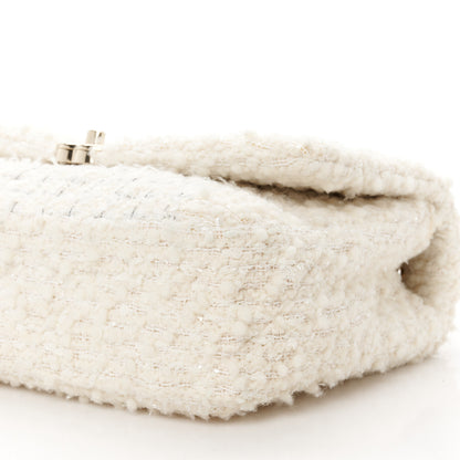 Chanel Tweed Medium Single Flap White 10 of 10