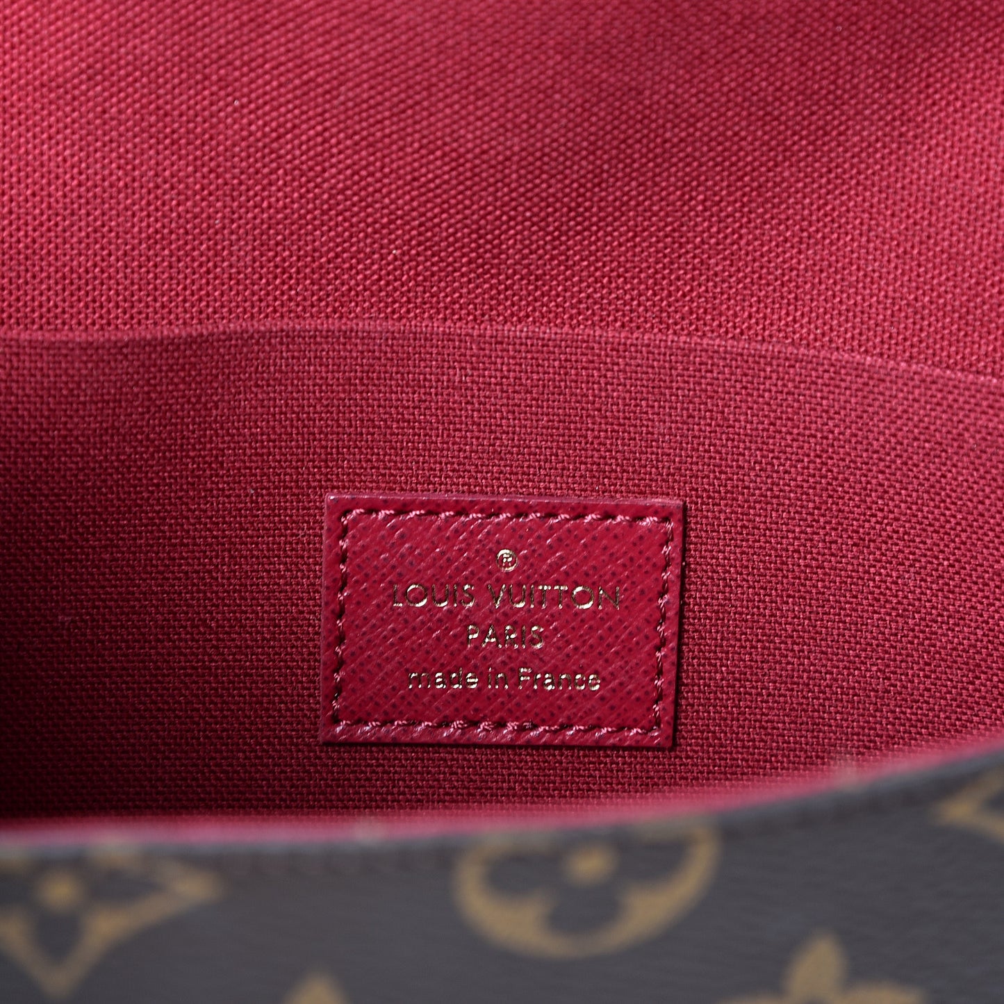 Monogram Pochette Felicie Chain Wallet Fuchsia