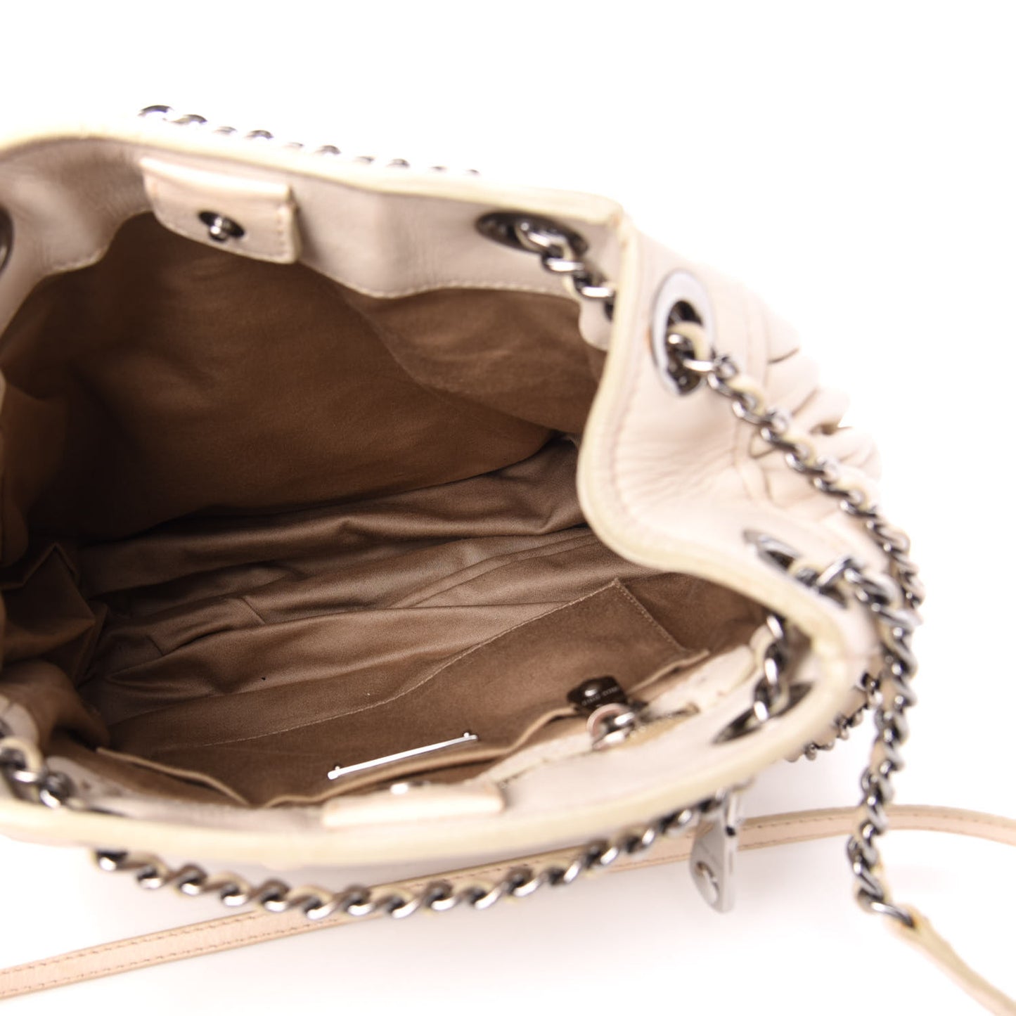 Nappa Matelasse Shoulder Bag Bianco