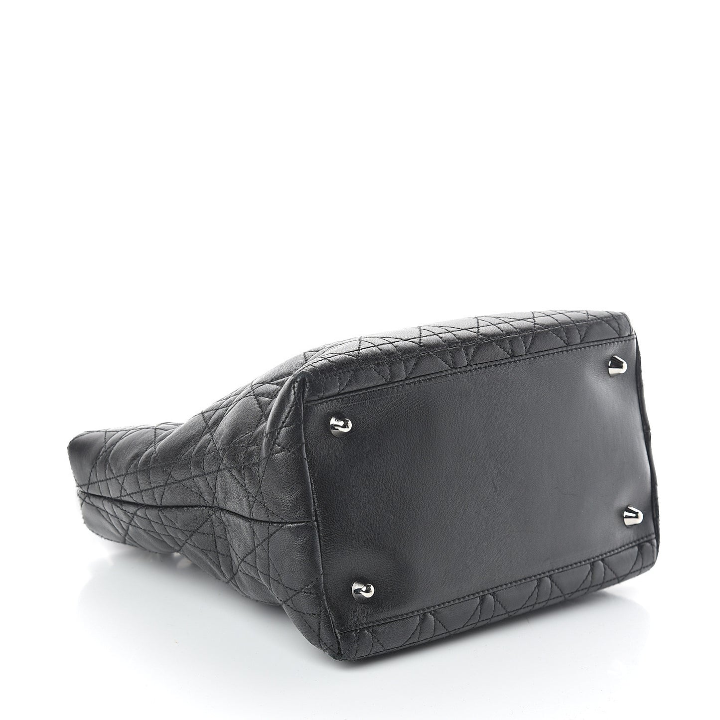 Lambskin Cannage Small Soft Lady Dior Tote Black