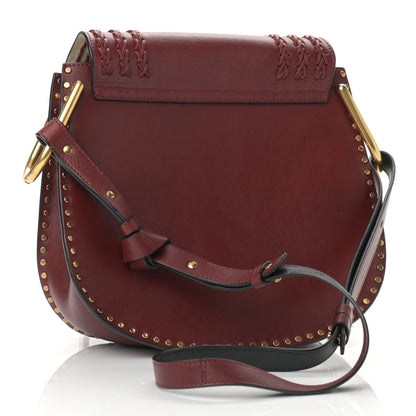 Chloe Calfskin Braided Medium Hudson Shoulder Bag Sienna Red 3 of 10