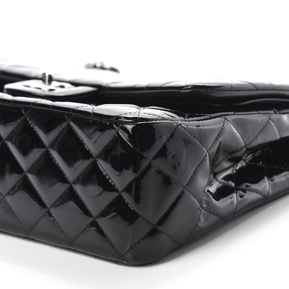 Chanel Patent Quilted Jumbo Double Flap Black 7 of 13