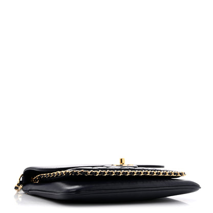Chanel Lambskin Quilted Large CC Unchained Crossbody Navy 3 of 10
