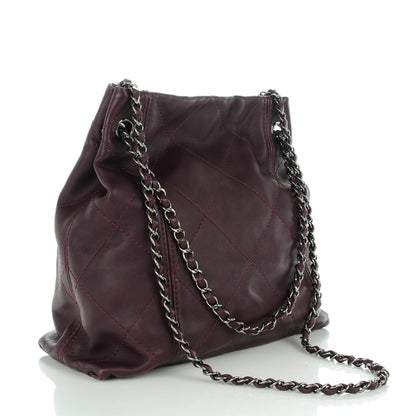 Chanel Lambskin Soft Touch Shoulder Bag Prune 3 of 8