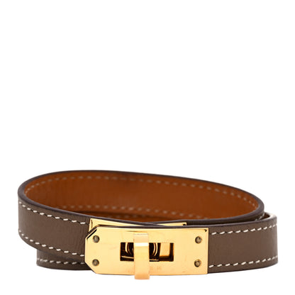 Hermes Swift Kelly Double Tour Bracelet S Etoupe 1 of 3