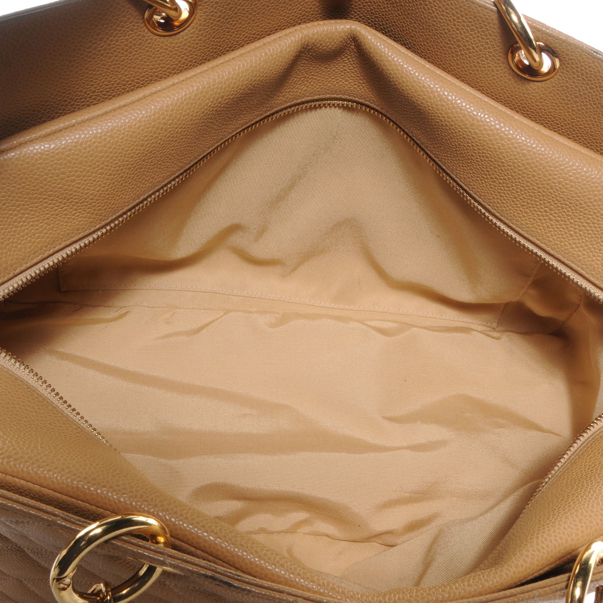 Chanel Caviar Quilted Grand Timeless Tote GTT Beige 5 of 8