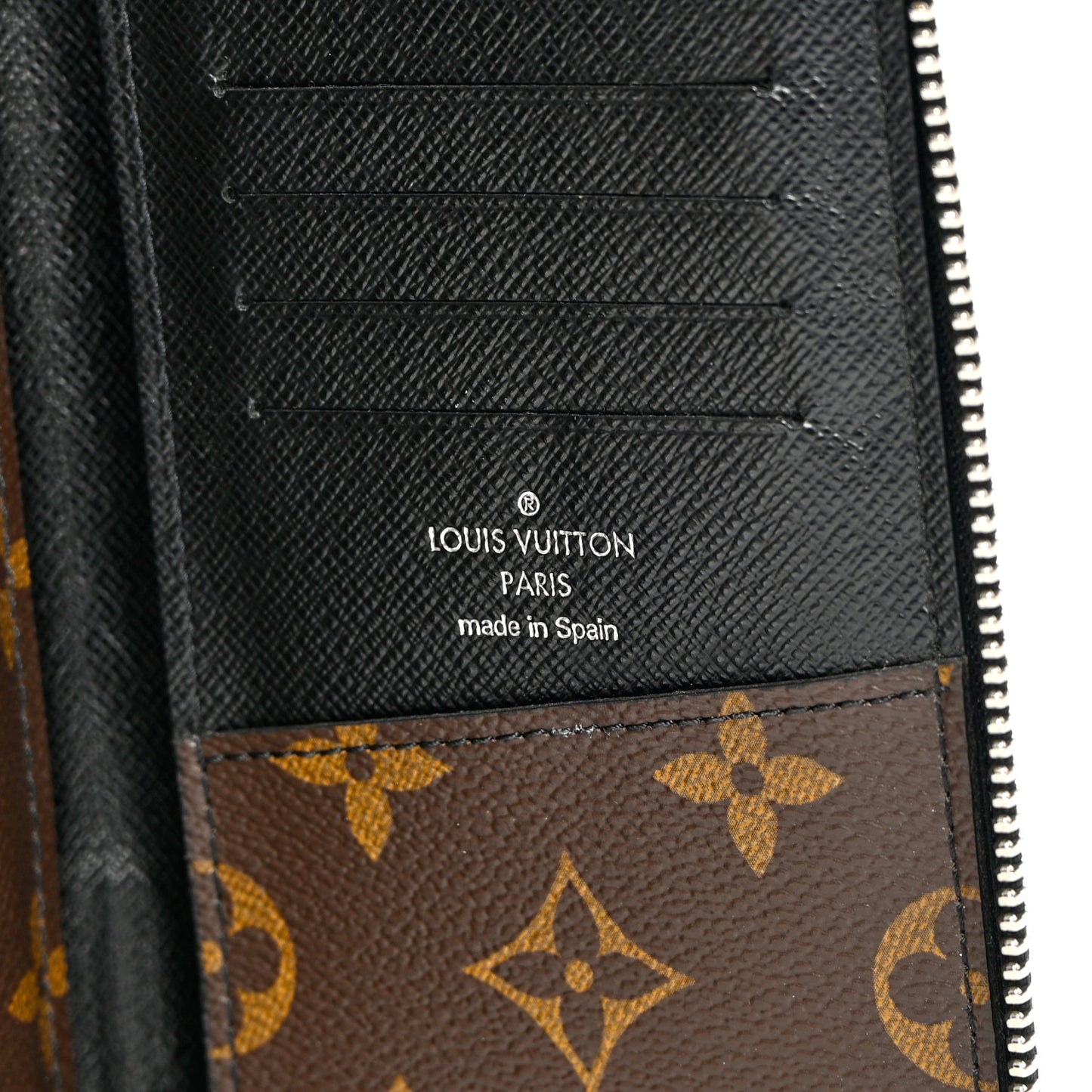 Monogram Macassar Vertical Zippy Wallet