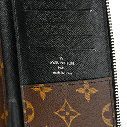 Louis Vuitton Monogram Macassar Vertical Zippy Wallet 6 of 10