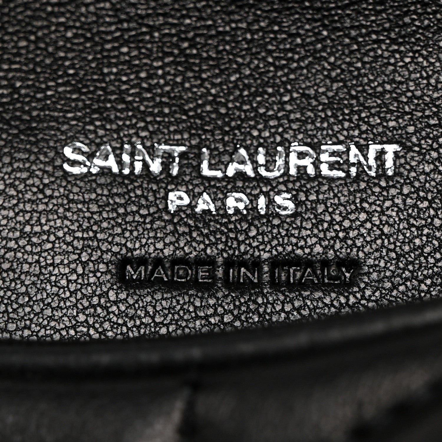 Saint Laurent Lambskin Monogram Loulou Puffer Pouch Clutch Black 6 of 7