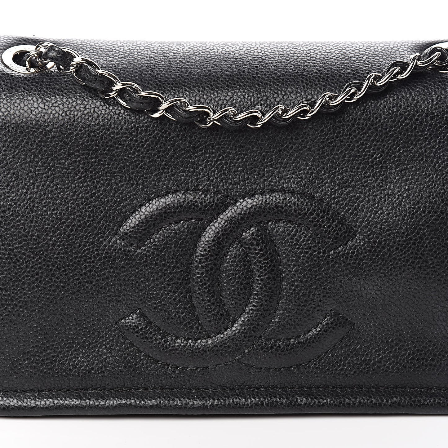 Caviar Medium Timeless CC Flap Black