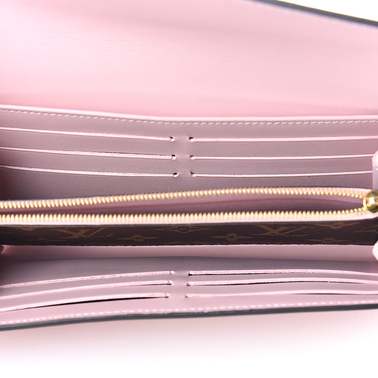 Louis Vuitton Patent Calfskin Monogram Cherrywood Wallet Rose Ballerine 5 of 10