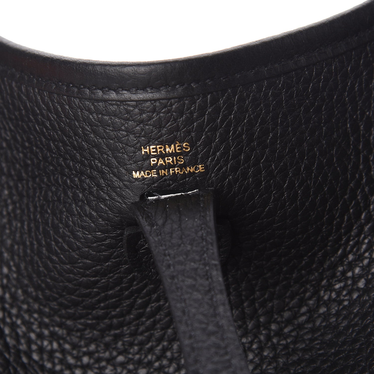 Hermes Taurillon Clemence Evelyne TPM Black 6 of 11