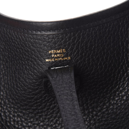 Hermes Taurillon Clemence Evelyne TPM Black 6 of 11