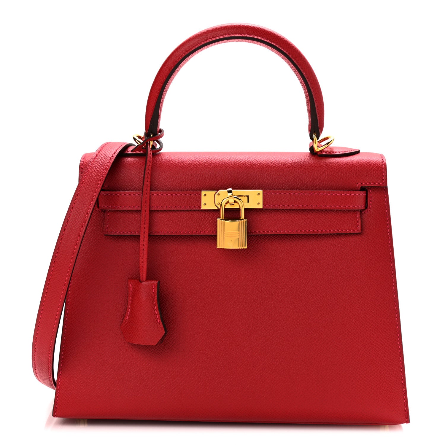 Hermes Epsom Kelly Sellier 25 Rouge Casaque 1 of 12
