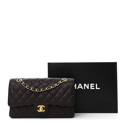 Chanel Caviar Quilted Medium Double Flap Brown 12 of 12